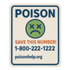 Poison Control Emergency Sticker – 4” × 6”